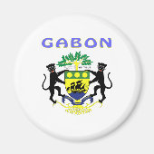 Gabun-Wappen Magnet (Vorne)