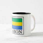 Gabun Zweifarbige Tasse (VorderseiteRechts)