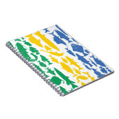 Gabunische Flagge aus Fisch - Fischereidesign Notizblock (Rechte Seite)