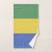 Gabunische Flagge Badhandtuch Set (Handtuch)