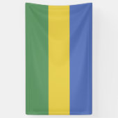 Gabunische Flagge Banner (Vertikal)