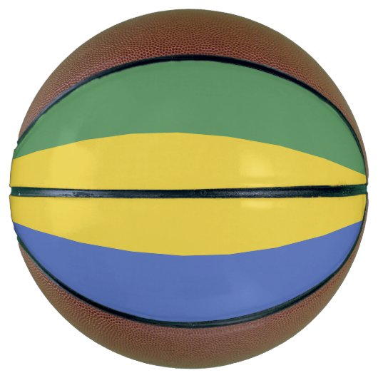 Gabunische Flagge Basketball (Vorderseite)
