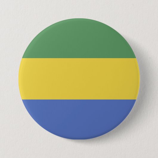 Gabunische Flagge Button (Vorderseite)