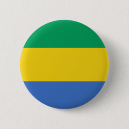 Gabunische Flagge Button