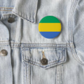 Gabunische Flagge Button (Beispiel)