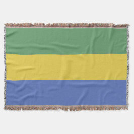 Gabunische Flagge Decke