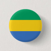 Gabunische Flagge, Flagge Gabuns Button (Vorderseite)