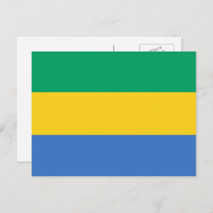 Gabunische Flagge, Flagge Gabuns Postkarte
