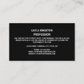 Gabunische Flagge, Flagge Gabuns Visitenkarte (Rückseite)