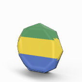 Gabunische Flagge Fotoblock (Rechts)