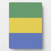 Gabunische Flagge Fotoplatte (Vorderseite)