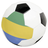 Gabunische Flagge Fußball (Dreiviertel)