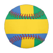 Gabunische Flagge (Gabun) Baseball (Rückseite)