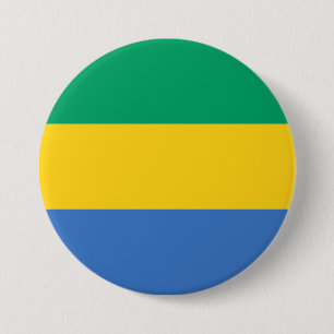 Gabunische Flagge (Gabun) Button