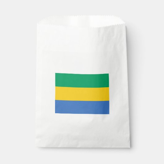 Gabunische Flagge (Gabun) Geschenktütchen (Vorderseite)