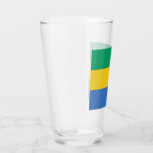Gabunische Flagge (Gabun) Glas (Rechts)