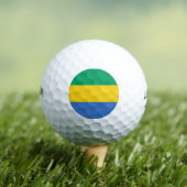 Gabunische Flagge (Gabun) Golfball (Insitu T-Shirt)