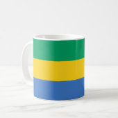 Gabunische Flagge (Gabun) Kaffeetasse (Vorderseite Links)