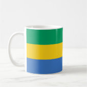 Gabunische Flagge (Gabun) Kaffeetasse (Links)
