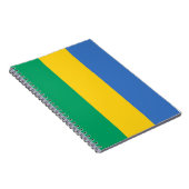 Gabunische Flagge (Gabun) Notizblock (Rechte Seite)