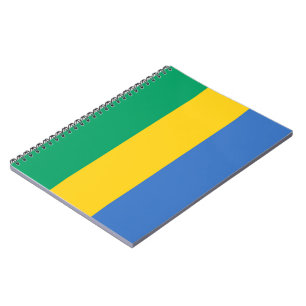 Gabunische Flagge (Gabun) Notizblock