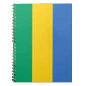 Gabunische Flagge (Gabun) Notizblock (Vorderseite)