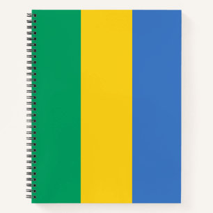 Gabunische Flagge (Gabun) Notizblock