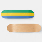 Gabunische Flagge (Gabun) Skateboard (Horizontal)