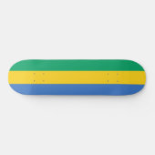Gabunische Flagge (Gabun) Skateboard (Horizontal)