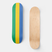 Gabunische Flagge (Gabun) Skateboard (Vorderseite)