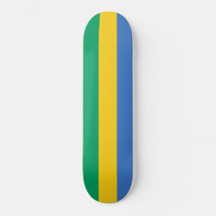 Gabunische Flagge (Gabun) Skateboard