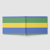 Gabunische Flagge Gästebuch (Voll)