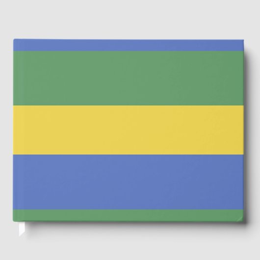 Gabunische Flagge Gästebuch (Vorderseite)