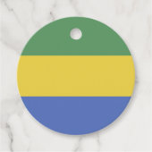 Gabunische Flagge Geschenkanhänger (Vorderseite)