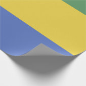 Gabunische Flagge Geschenkpapier (Ecke)