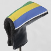 Gabunische Flagge Golf Headcover (3/4 Vorderseite)