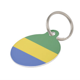 Gabunische Flagge Haustiermarke