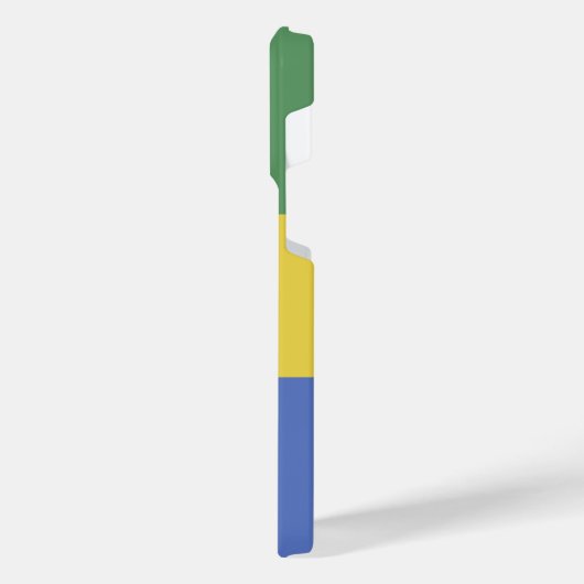 Gabunische Flagge iPhone Hülle (Linke Seite)