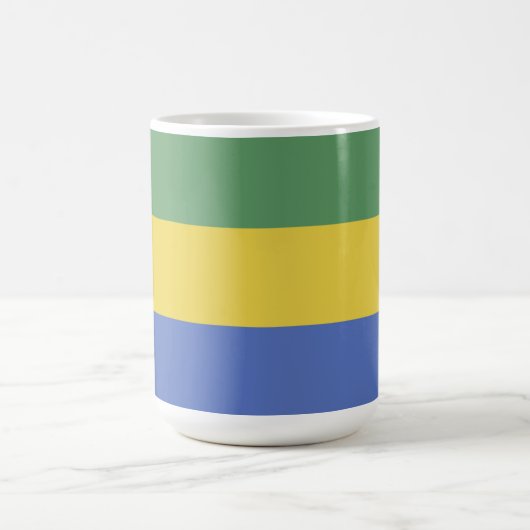 Gabunische Flagge Kaffeetasse (Mittel)