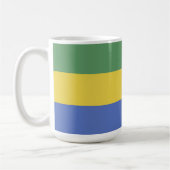 Gabunische Flagge Kaffeetasse (Links)