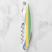 Gabunische Flagge Kellnermesser (Vorderseite)