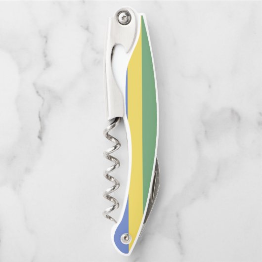 Gabunische Flagge Kellnermesser (Vorderseite)
