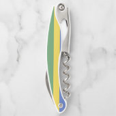 Gabunische Flagge Kellnermesser (Rückseite)