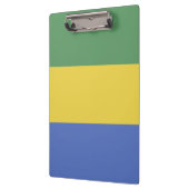 Gabunische Flagge Klemmbrett (Links)