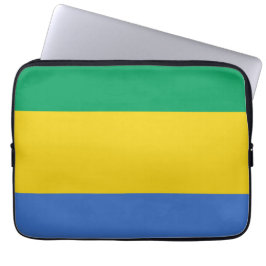 Gabunische Flagge Laptopschutzhülle
