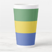 Gabunische Flagge Milchtasse (Vorderseite)