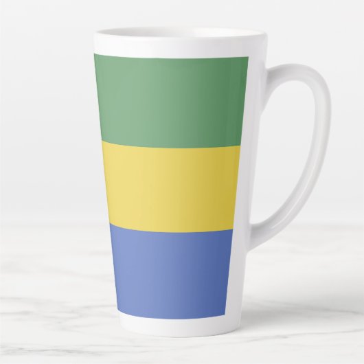 Gabunische Flagge Milchtasse (Rechts)