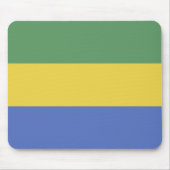 Gabunische Flagge Mousepad (Vorne)
