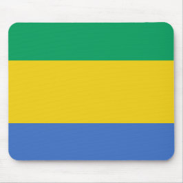 Gabunische Flagge Mousepad