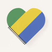 Gabunische Flagge Notizblock (Vorderseite)